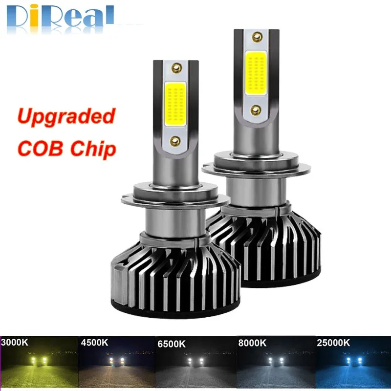 

DiReal Mini Auto Bulb 80W 14000LM Car Headlight H4 H7 H1 LED H8 H9 H11 4300K 3000K 6500K 8000K Auto Fog Light 80W 12V LED Bulb