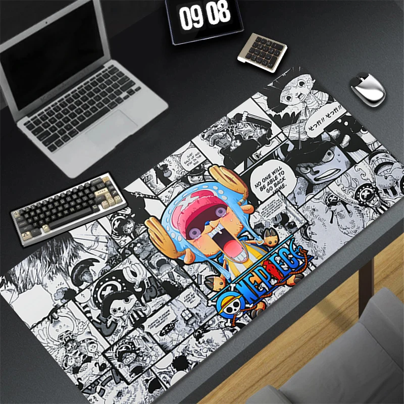 

Mouse Pad Functional Extended Mousepad With Stitched Edges Desk Mat One Piece Non-Slip Base Computer Keyboard Pad For Laptop