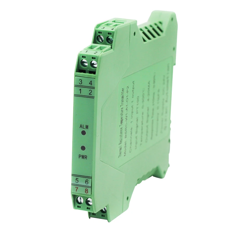 

35mm Din Rail mount TC temperature transmitter 1 input 1output k s input 4-20mA 0-5V 0-10V output signal converter