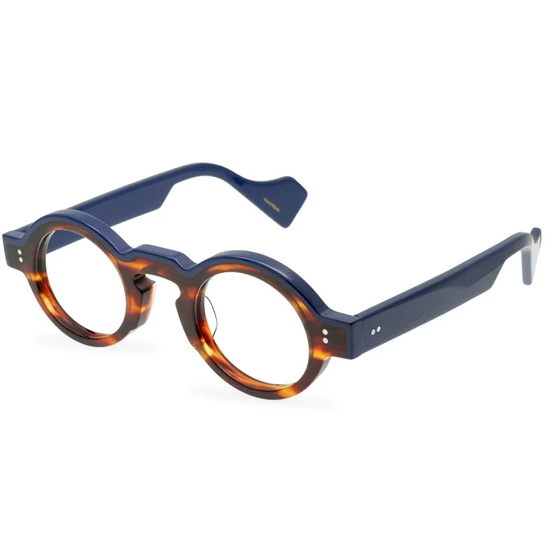 Belight optique Vintage forme ronde fait à la main acétate rétro Vintage lunettes lentille de Prescription 9596