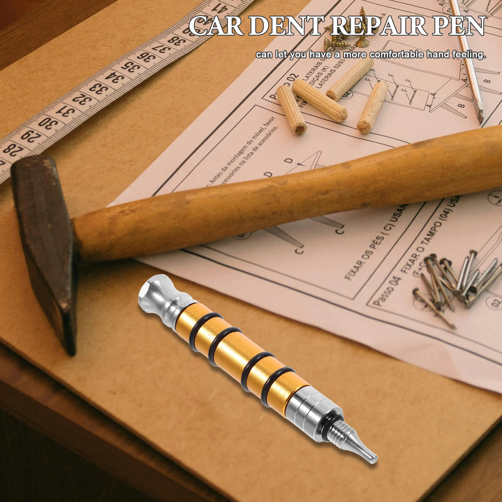 

Metal Pen Automotive Surface Tools Scratch Healing Ideal for Small Dents Flat Metals Cars Practical Operation