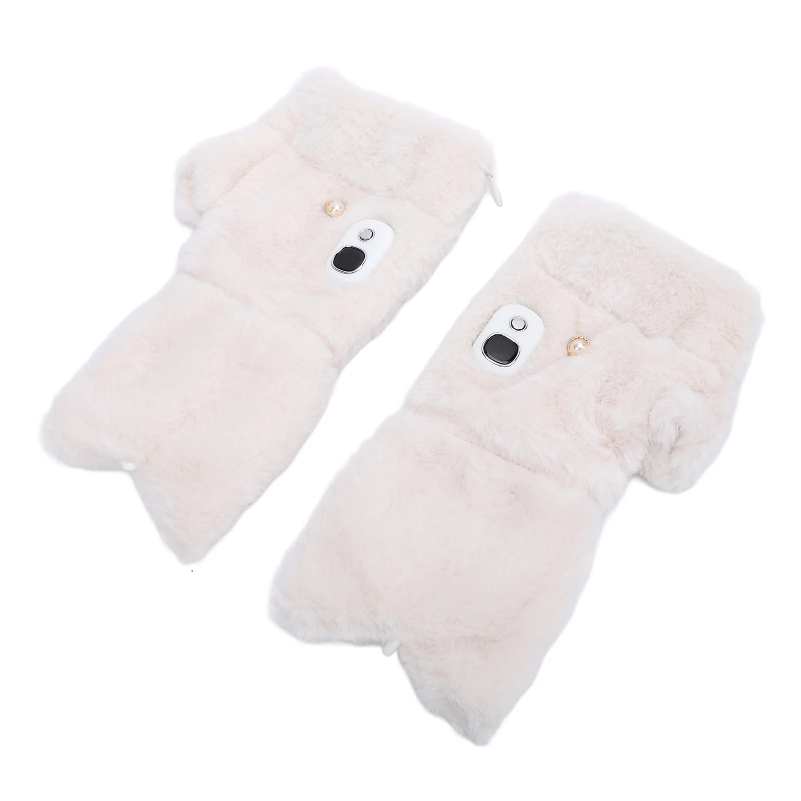 Electric Heated Gloves for Men Women Half Finger with Surrounded Heating Built in 3000mAh Lithium Battery Polyester Material 1