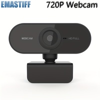 HD 720P Webcam Mini Computer PC WebCamera with USB Plug Rotatable Cameras for Live Broadcast Video Calling Conference Work