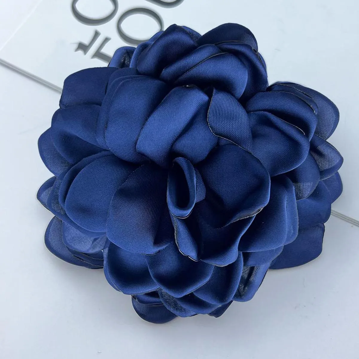 Korean Big Fabric Rose Flowers Brooches Jewelry Cloth Art Orsage Lapel Pin Badge Shirt Collar Gifts for Women Accessories