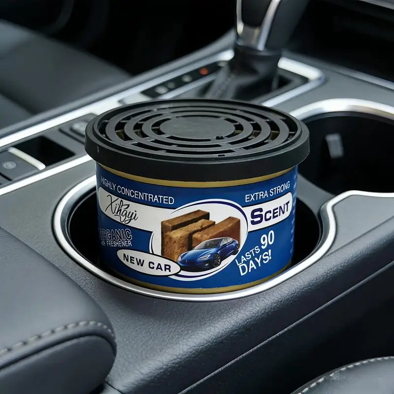 Car Air Fresheners Perfume Car Odor Eliminator Canned Wood Block Long-Lasting Auto Aromatherapy Home Wardrobe Deodorant Supplies