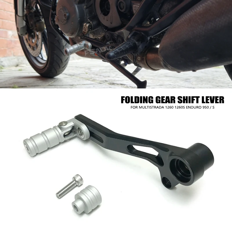 

Motorcycle Adjustable Folding Gear Shift Lever Shifter Pedal Lever For Ducati Multistrada 1260 1260S Enduro 950 / S 2017-2024