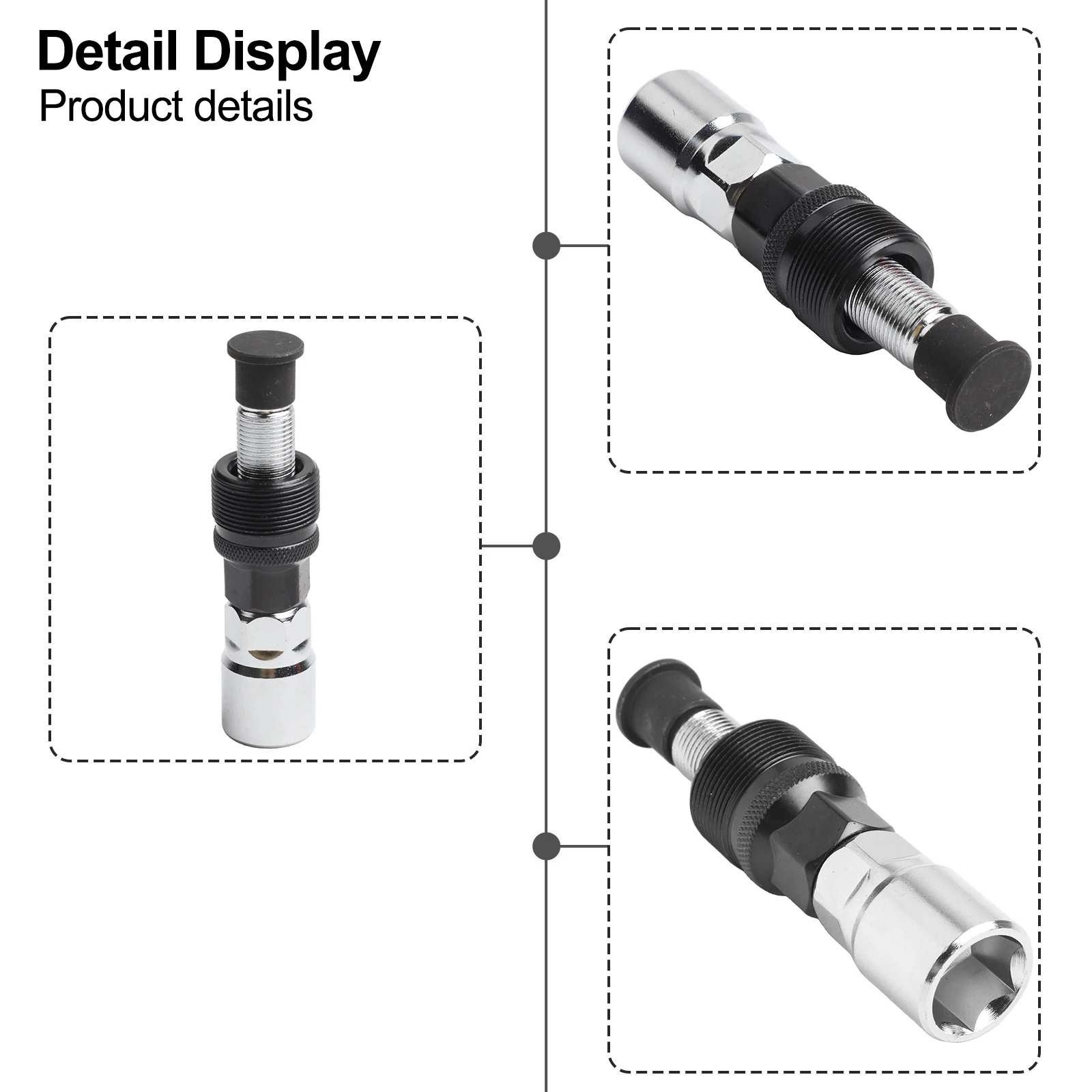 

Bicycle Maintenance Black Silver Bearing Tool Carbon Steel Tool DIY Enthusiasts Lightweight And Compact Long-lasting Durability