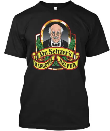 Dr. Seltzer's Hangover Helper TM Tee T-Shirt Made in the USA Size S to 5XL