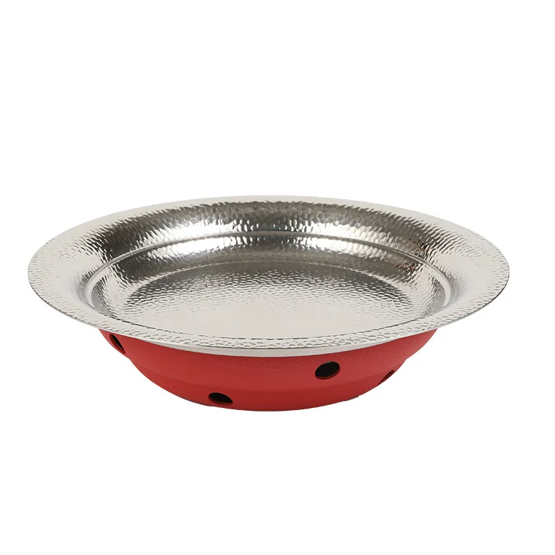 

Large plate 304 stainless steel dry pot plate, commercial dish plate