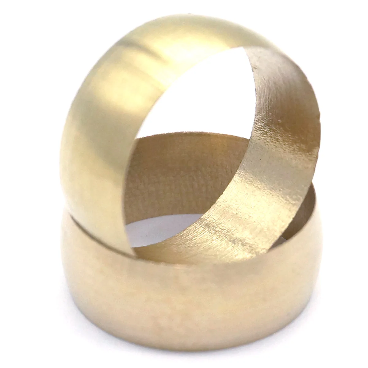 10/20/50pcs A Pack Brass Ferrule For 3/4/5/6/8/10/12/14/16/18/20mm OD Tube Air Compression Pneumatic Fitting Ferrule Ring