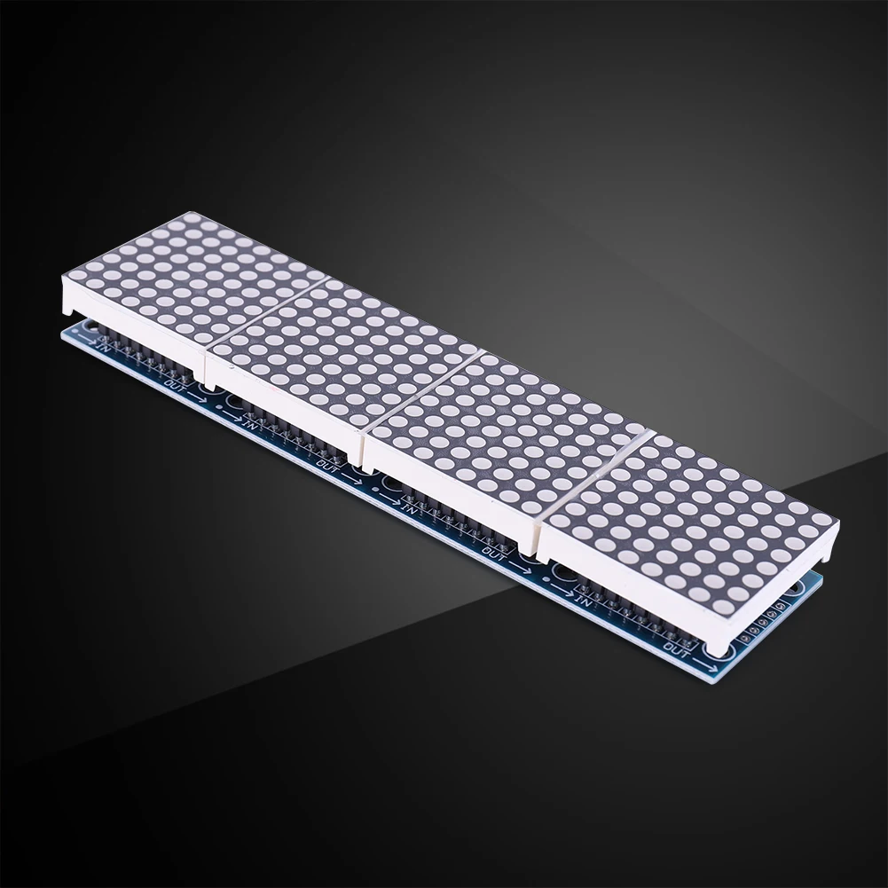 4 IN 1 Display Control Single Chip Microcomputer Module 5V Single-Chip Control LED Module 32x8 Dot Matrix DIY Kit