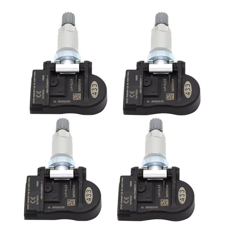 4Pcs Tire Pressure Sensor 56029527AA 68078768AA 68001698AA 68001698AB For 2008-2012 Chrysler Town & Country