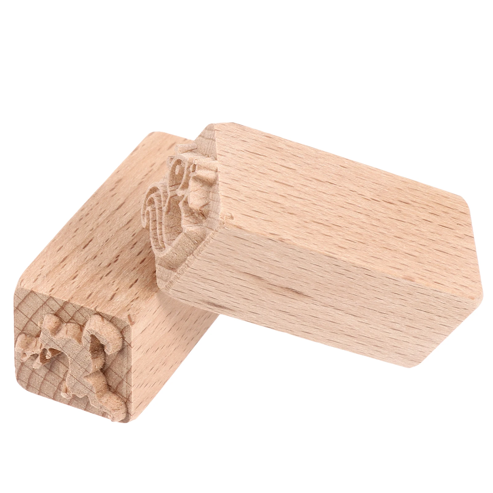 

2Pcs Crafts Unique Pattern For Kids DIY Moon Wooden Square Seal Wooden Stamp Cakes Storage Pattern Seal Jar