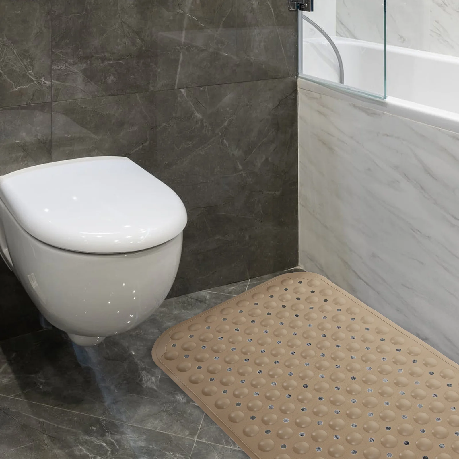 

Massage Shower Mat Bathroom Entrance Portable Anti-fall Cushion Rubber Door Anti-slip Pvc