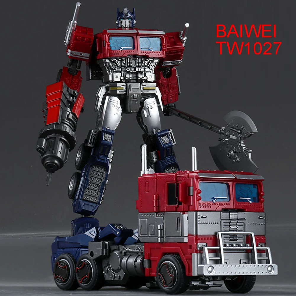 

IN STOCK BAIWEI TW1027 CY01 Transformation Toys KO SS102 Rise The Beasts Car Trailer Action Figure Deformation Robot Anime Model