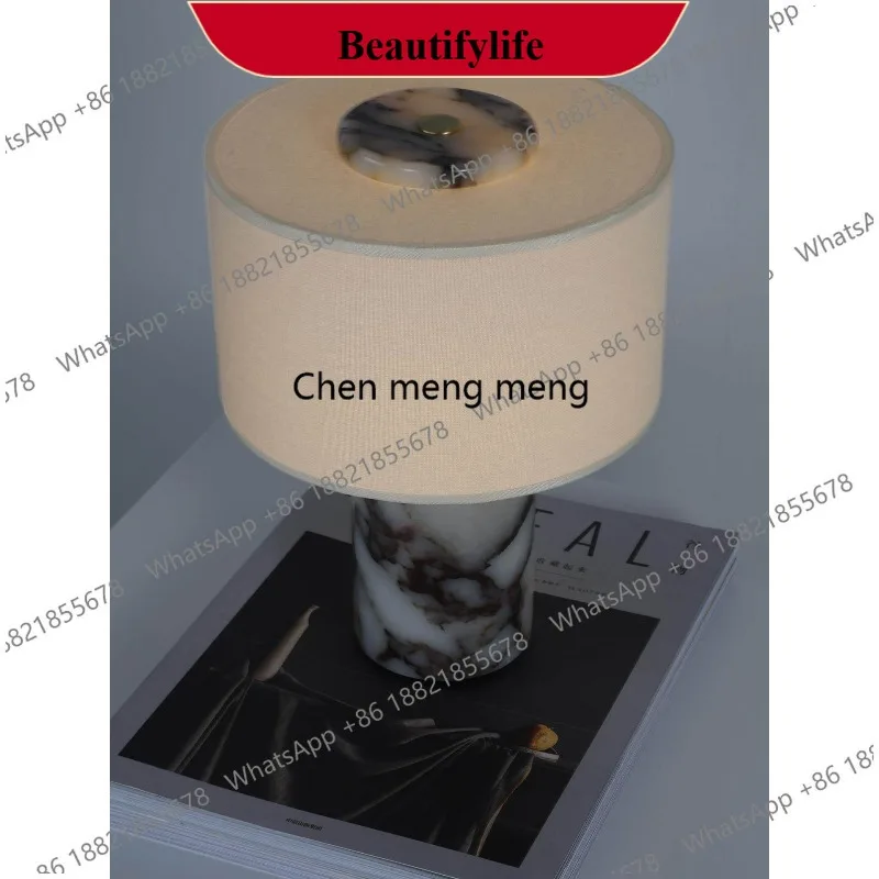 

CC178 Portable Luxury Stone Charging Desk Lamp Bedroom Study Hotel Bar Bedside Dining Table Desk
