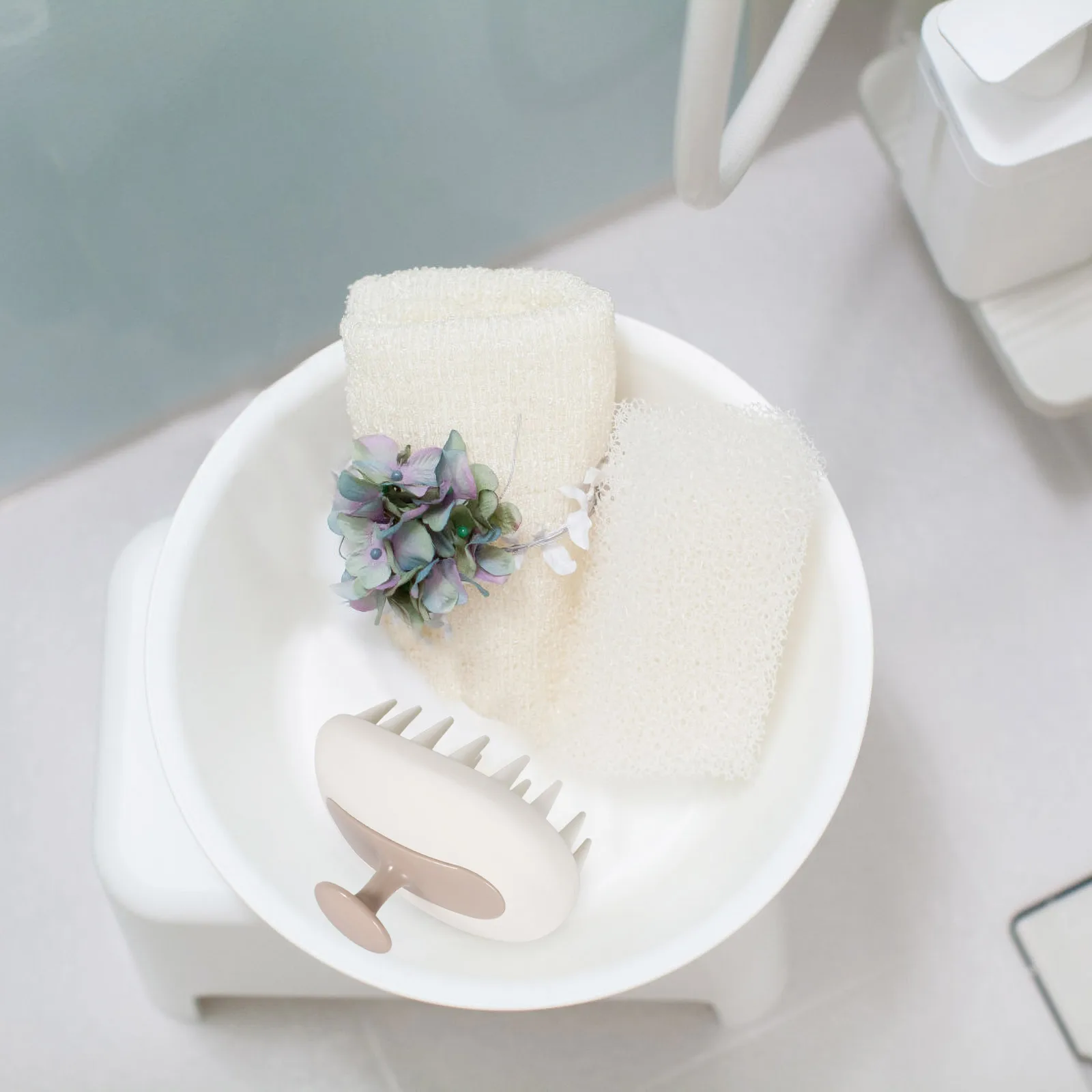 

2pcs Silicone Shampoo Brush Scalp Hair Scrubber Dandruff Remover Oily Scalp Cleaner Exfoliator for Hair Washing Shower