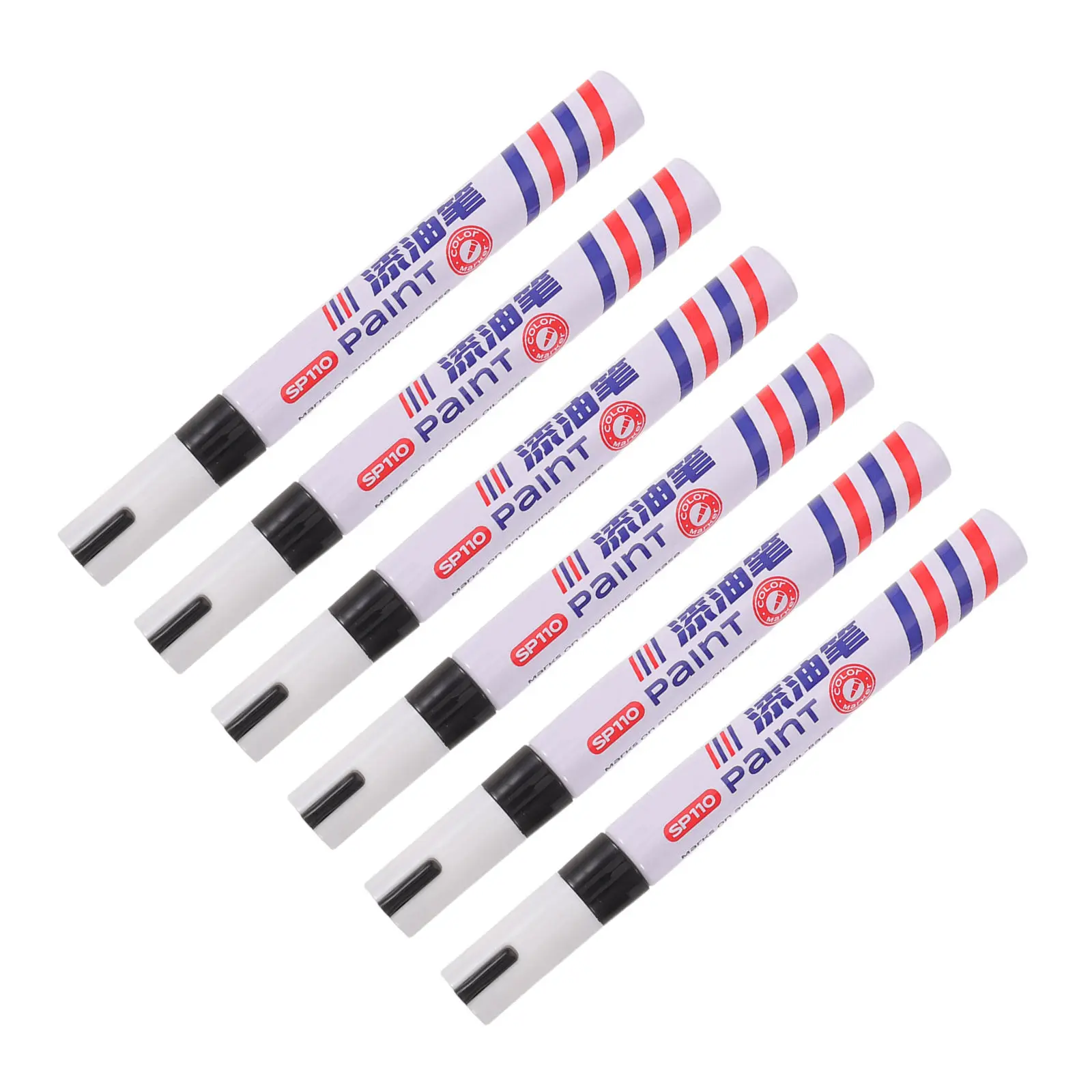 6Pcs Waterproof Memorial Pen Marker Pen For Headstone Engraver Outdoor Repair Restoring