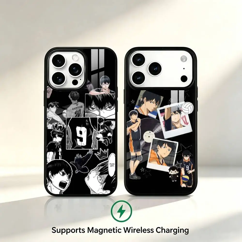 Tobio Kageyama H-Haikyuus Phone Case For iPhone17,16,15,14,13,12,11 Plus,Pro Compatible with magnetic wireless charging