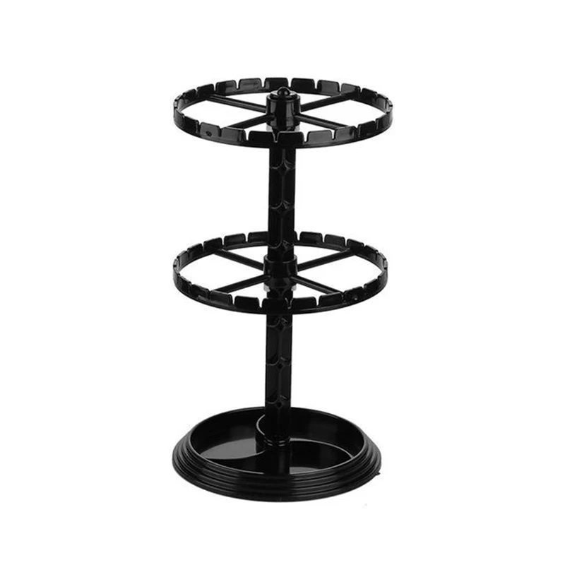 2Layer Rotating Earrings Storage Shelf Jewelry Display Display Stand Cases Holder Racks Fixtures Jewelry Earrings Organizer - Image 2