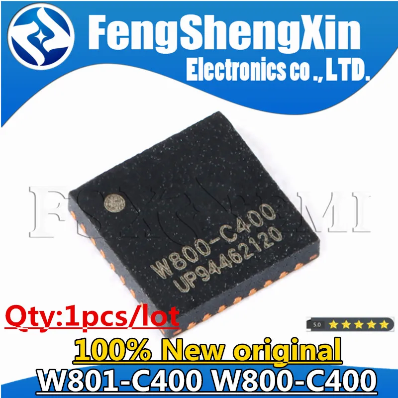 1pcs 100% New  W800-C400 QFN-32 Wi-fi/Bluetooth dual-mode SoC chip W801-C400  W800 W801