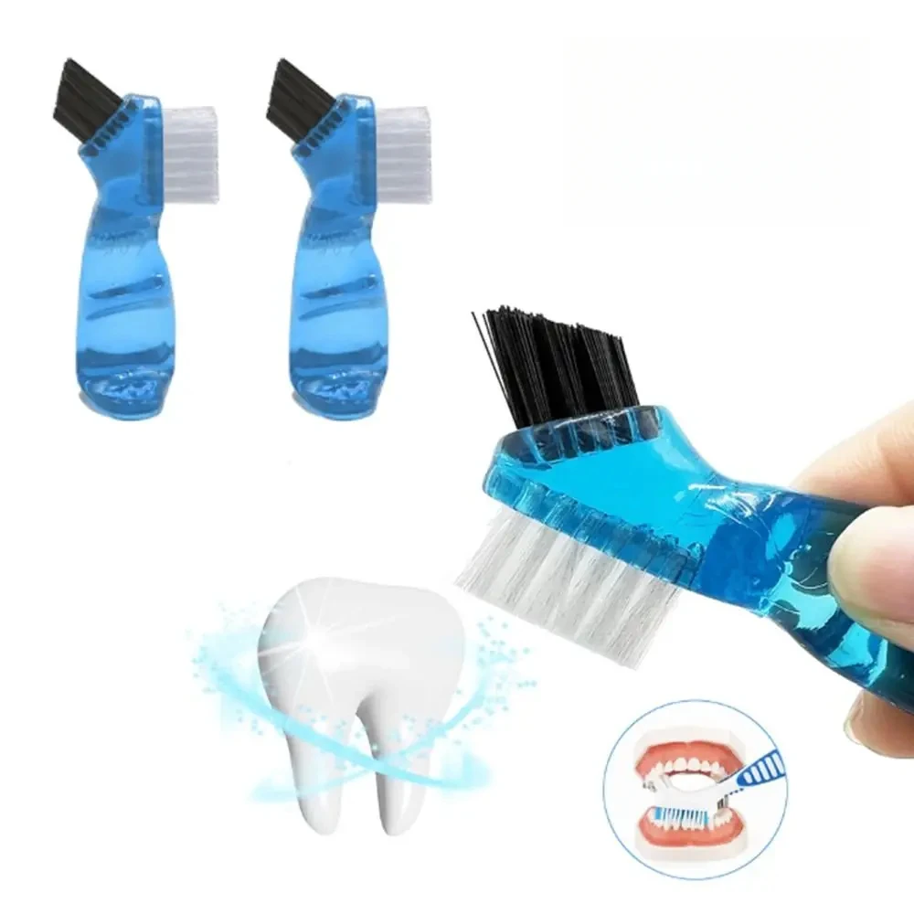 

20pcs Denture Cleaning Brush Bristles & Ergonomic Rubber Handle Multi-Layered Bristles