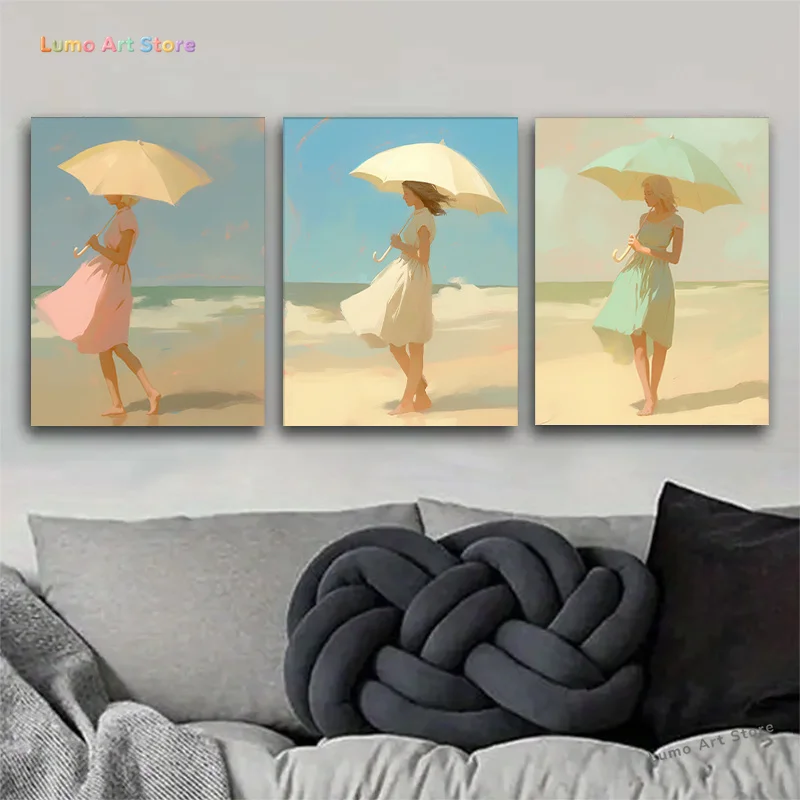 Set of 3, Triptych Home Decoration Painting Set, 