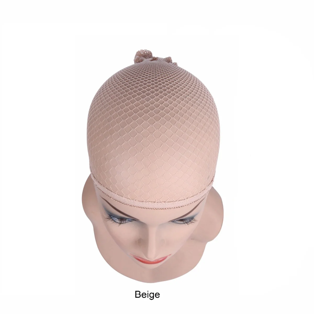 50 pcs Blonde color  NEW Fishnet Wig Cap Stretchable Elastic Hair Net Snood Wig Cap/ Wig Cap / Hair-Net