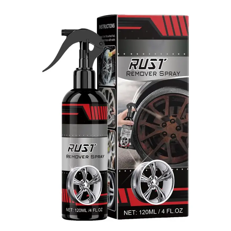 

Tire Rust Remover Spray Hub Rust Remover Spray 120ML Tire Rust Remover Tire Cleaning Tool Car Tire Rim Rust Remover