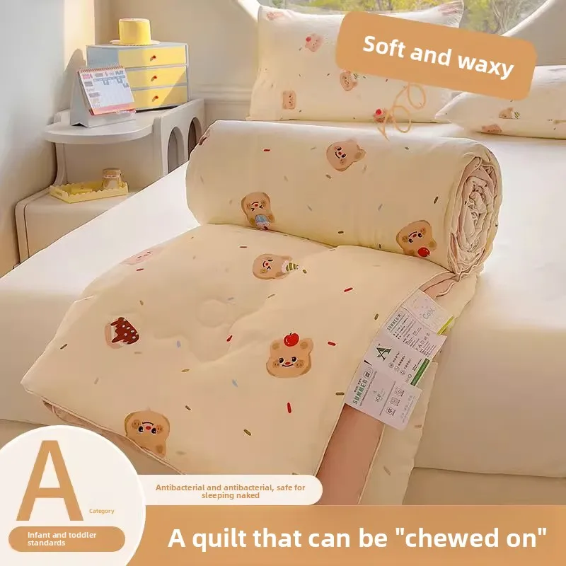 Pure Cotton Air Condition Comforter Summer Quilt Single Double Dormitory Machine Washable Bedding