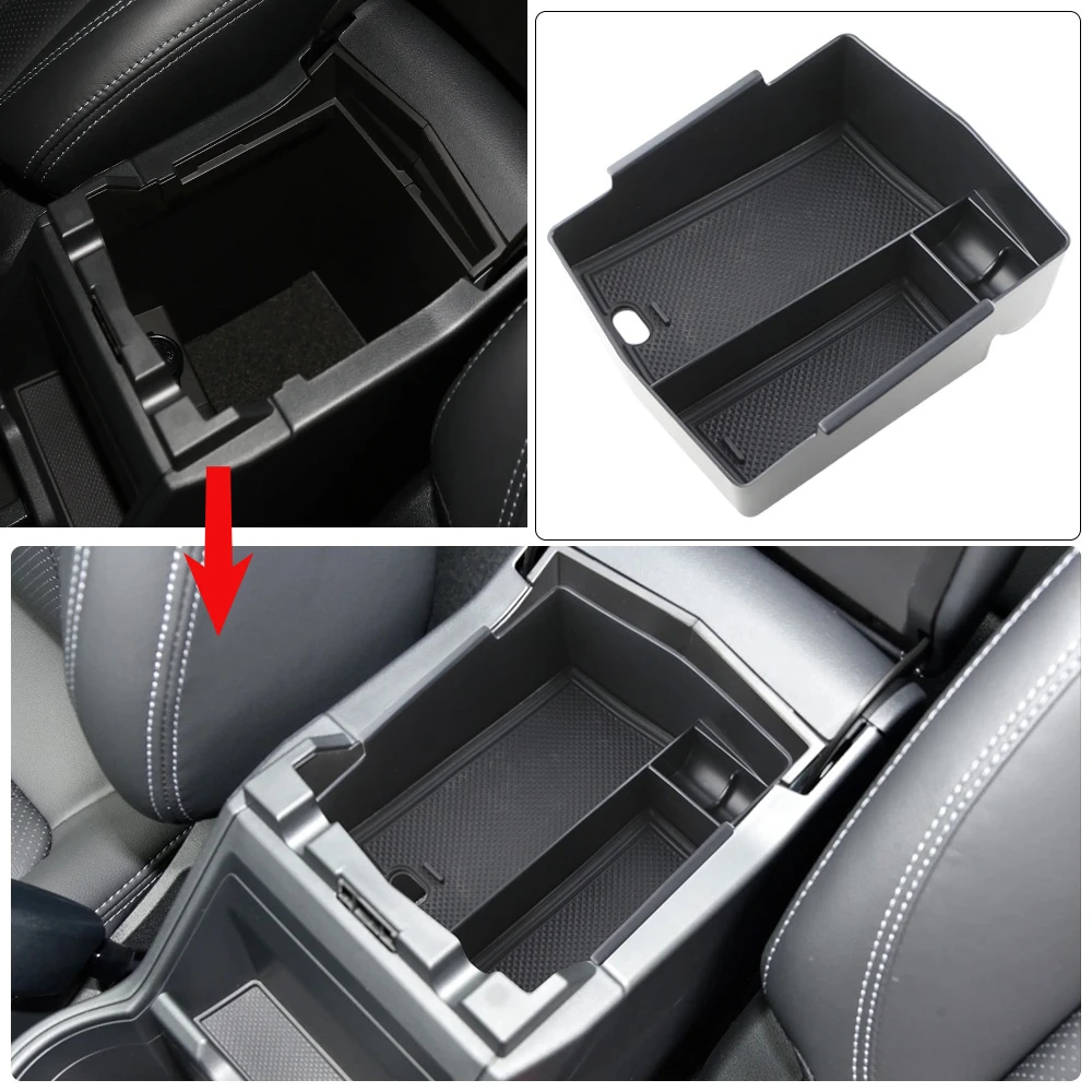 Auto-Mittelkonsolen-Organizer-Tablett für Subaru Forester 2024 2022, Aufbewahrungsbox für die Mittelarmlehne, Zubehör