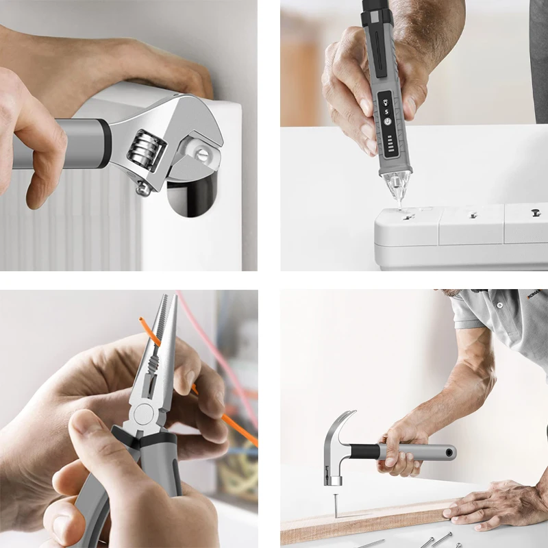 متعددة الوظائف أداة السلطة مجموعة أدوات إصلاح كهربائي مجموعة مفك تأثير الحفر أدوات المنظم الأجهزة DIY أدوات اليد