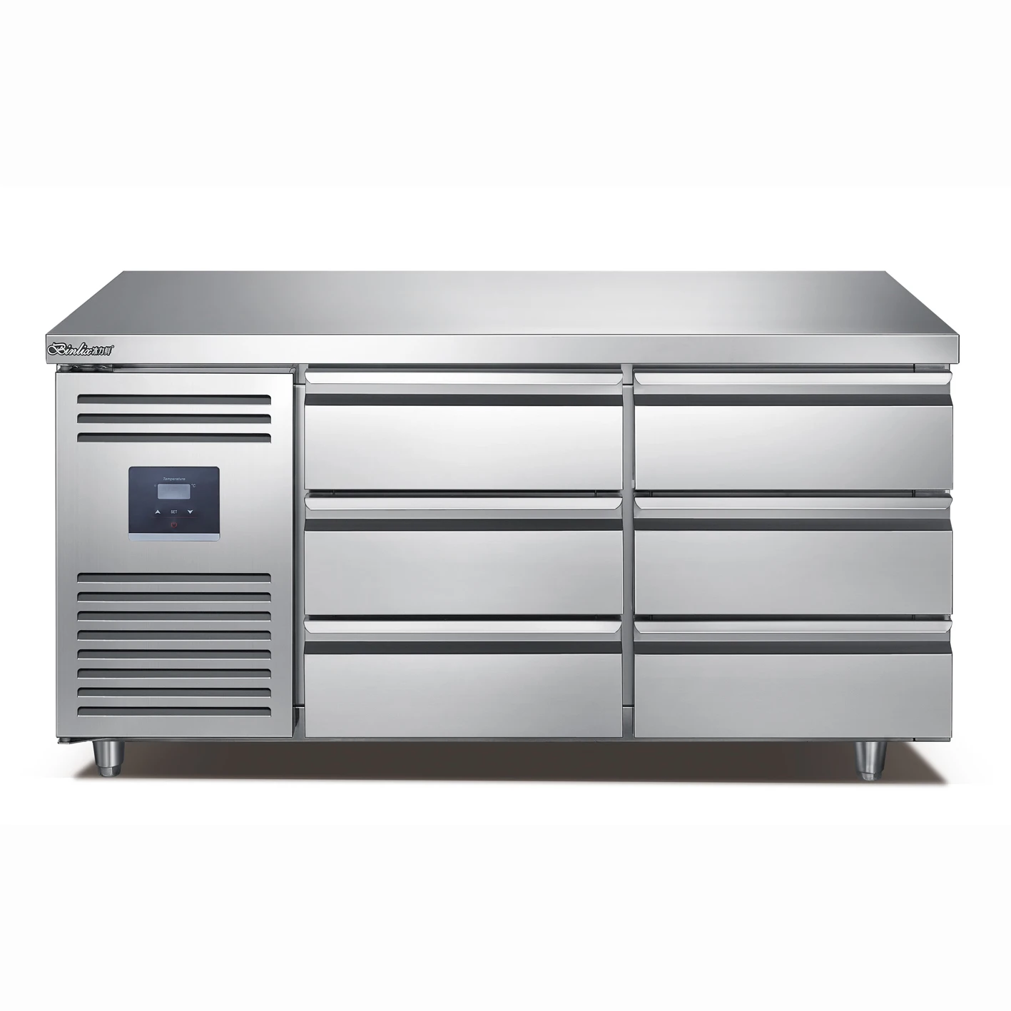 Stainless Steel   Undercounter Fridge  Drawers Workbench  Refrigerator Restaurant & Hotel Supplies