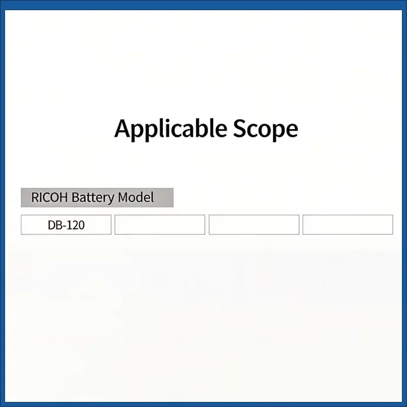 3.87v 1850mAh DB-120 Rechargeable Battery for Ricoh GR4 High-Quality Camera Battery in Stock