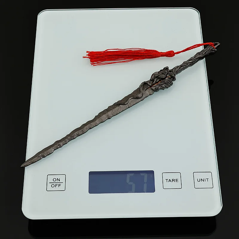 22 cm/8.66in Perfect World Anime Zwaard Shi Hao Da Luo Zwaard Lichaam Wapen Model Volledig Metalen Ambachtelijke ornament Jongen Festival Gift