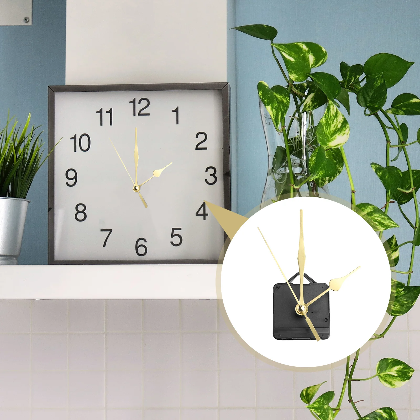 

Silent Quartz Kit Simple Home Accessory Replacement Parts Diy Watch Decor Precise Time Scanning Needle No Clock Movement