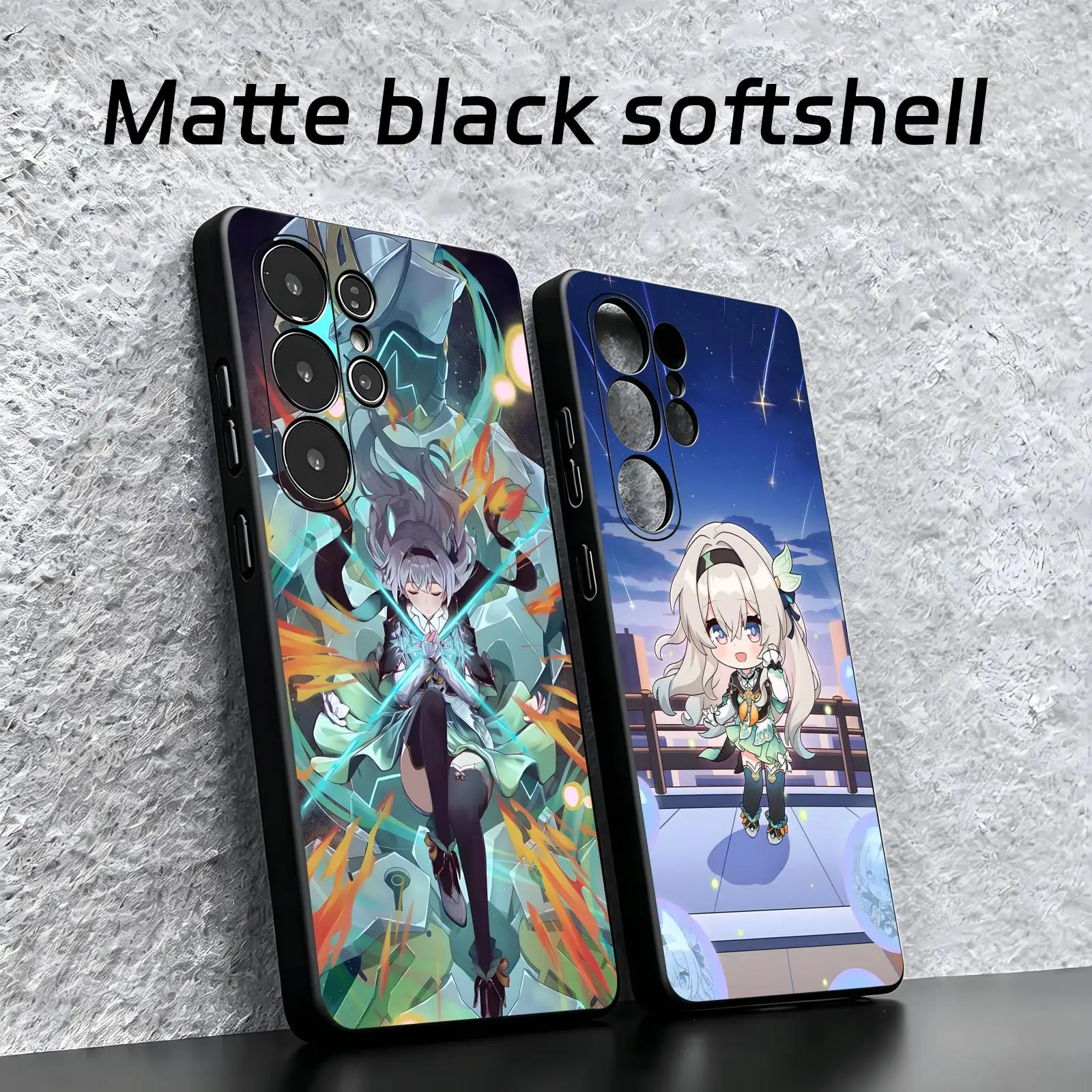 Honkai Star Rail Firefly  Phone Case For Samsung S26 S25 S24 S23 S22 S21 S20 Ultra Note20 Soft black Shockproof Cover