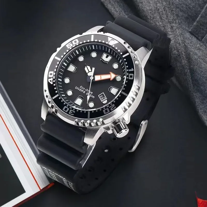 Citizen Men's Watch Outdoor Sports Luminous Shockproof Stainless Steel BN0150 Eco-Drive Series Black Casual Dial Quartz Watches