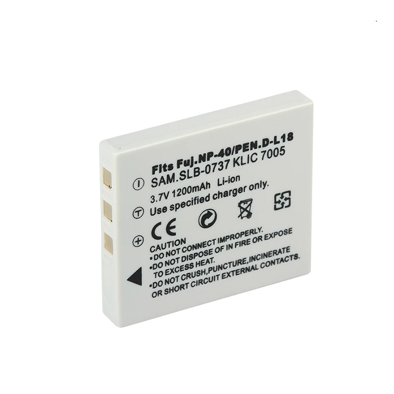 1200mah Battery FNP-40 FNP 40 For FUJIFILM FinePix F480 F811 Zoom BENQ DLI-102 For PENTAX D-LI8 D-Li85 KLIC-7005 FNP40 Batteries
