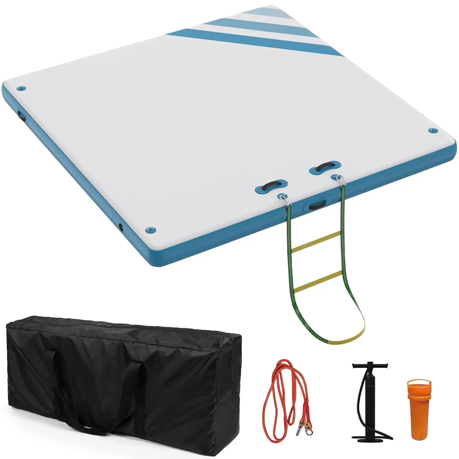 

Надувная плавучая платформа, утолщенная, с противоскользящим покрытием, с сумкой для переноски и воздушным насосом, для озера, бассейна, пляжа, океана