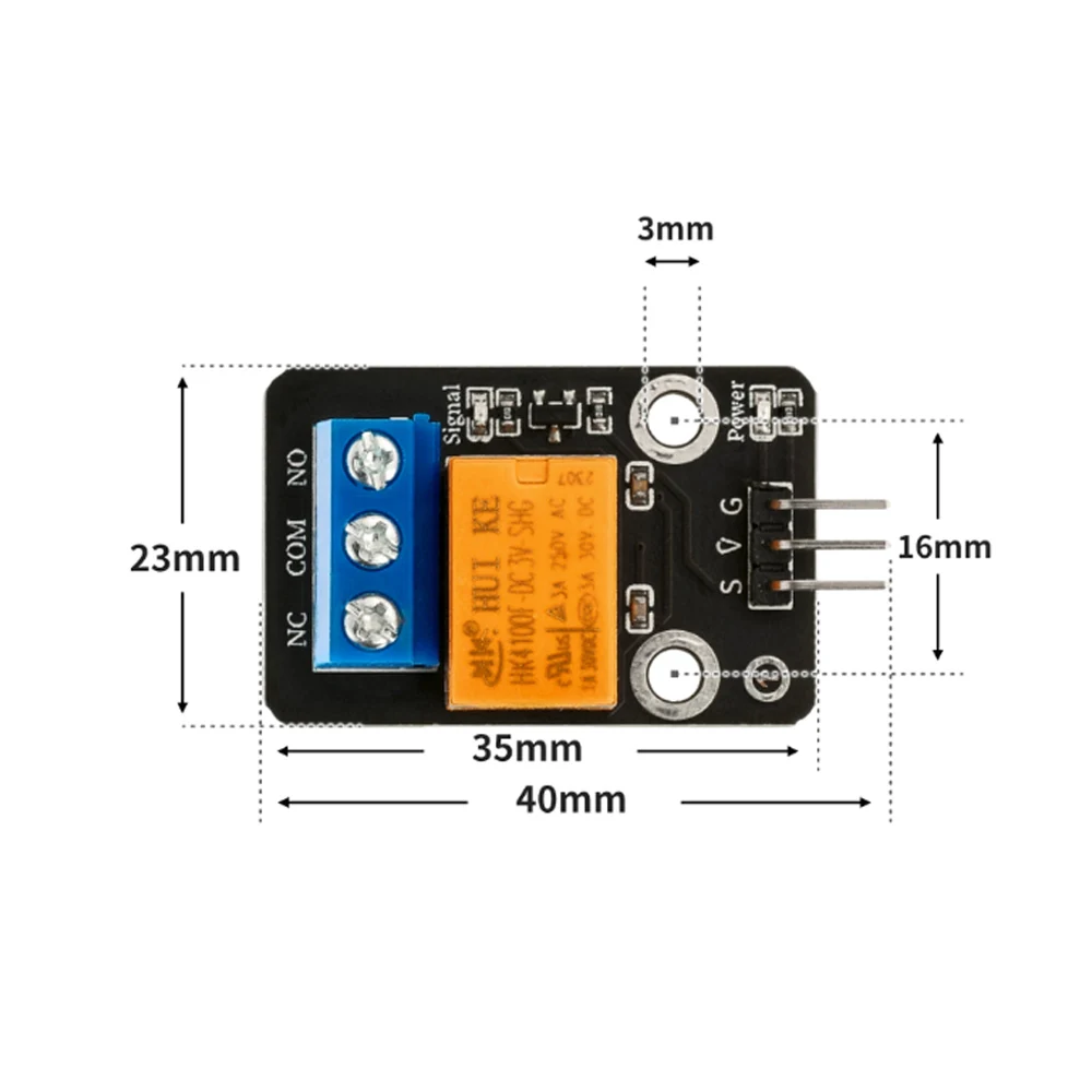 1 PC 1 Channel Relay High Level Trigger Relay Module 3.3-5.5V Relay Board MCU Development Board Expansion Board For Arduino