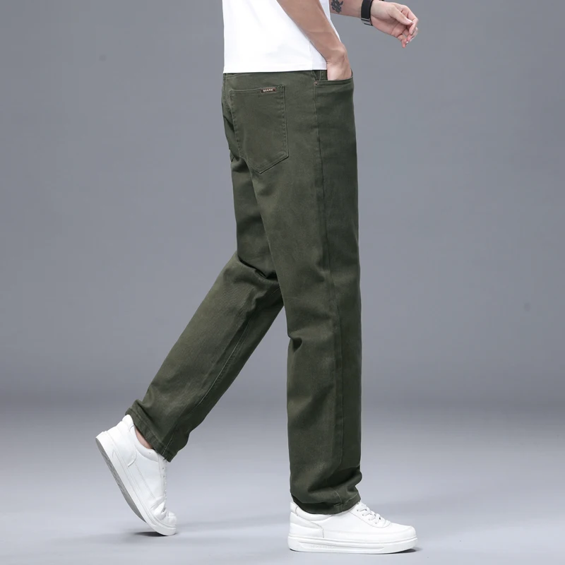 Herren Stretch-Baumwollhose mit Geradem Bein Ganzjahres-Freizeithose für Business und Alltag Modische Koreanische Stilkleidung – Detail 9