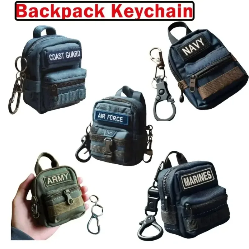 New Cloth Mini Backpack Keychain Multipurpose Keybag Purses Multipurpose Coin Wallets Key Bag Outdoor Accessory Gift for Teens
