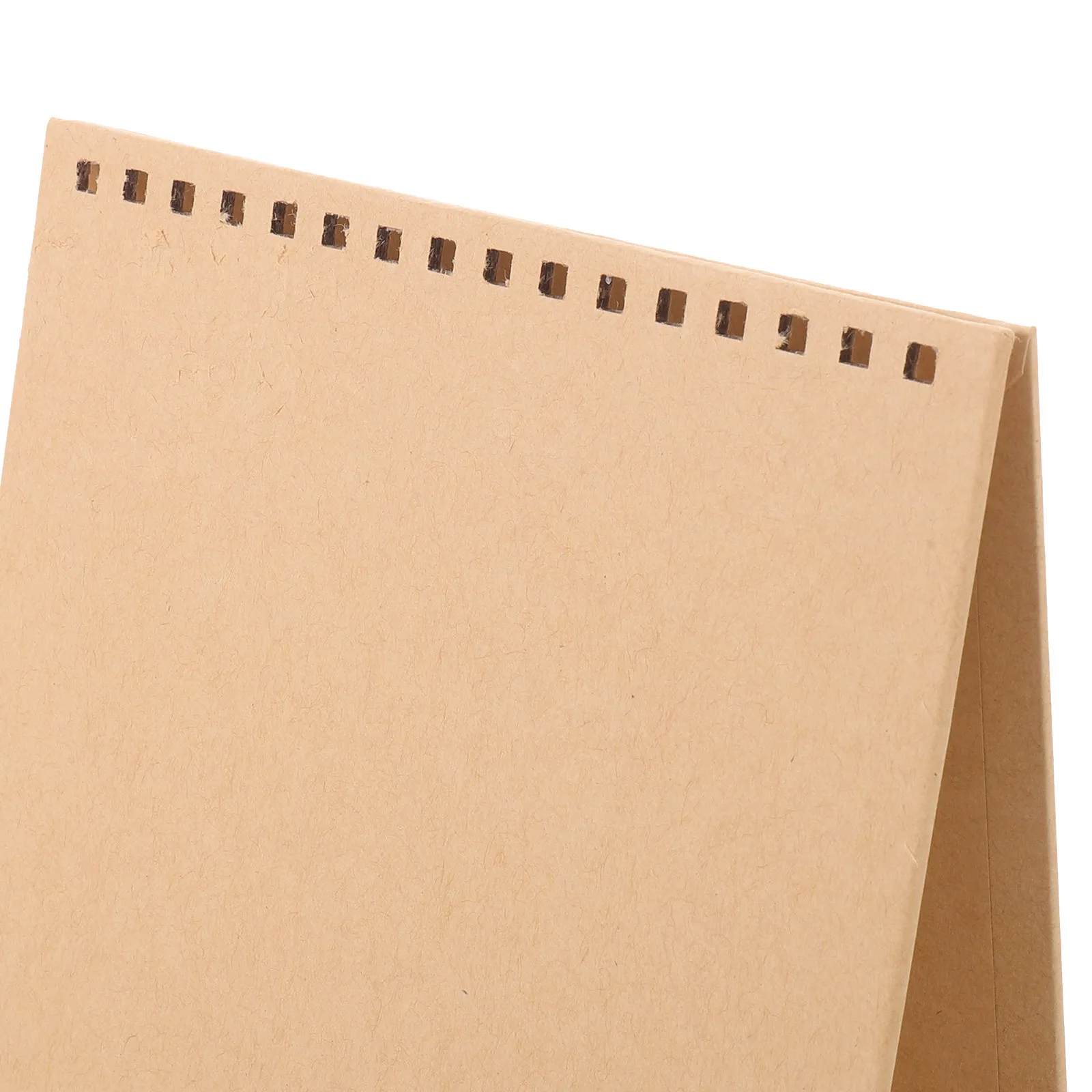 10Pcs Blank Calendar Stand Triangular Base Twin Wire Binding 8.5x5.7x3.2 Refillable Desktop Flip Calendar Rack DIY Desk