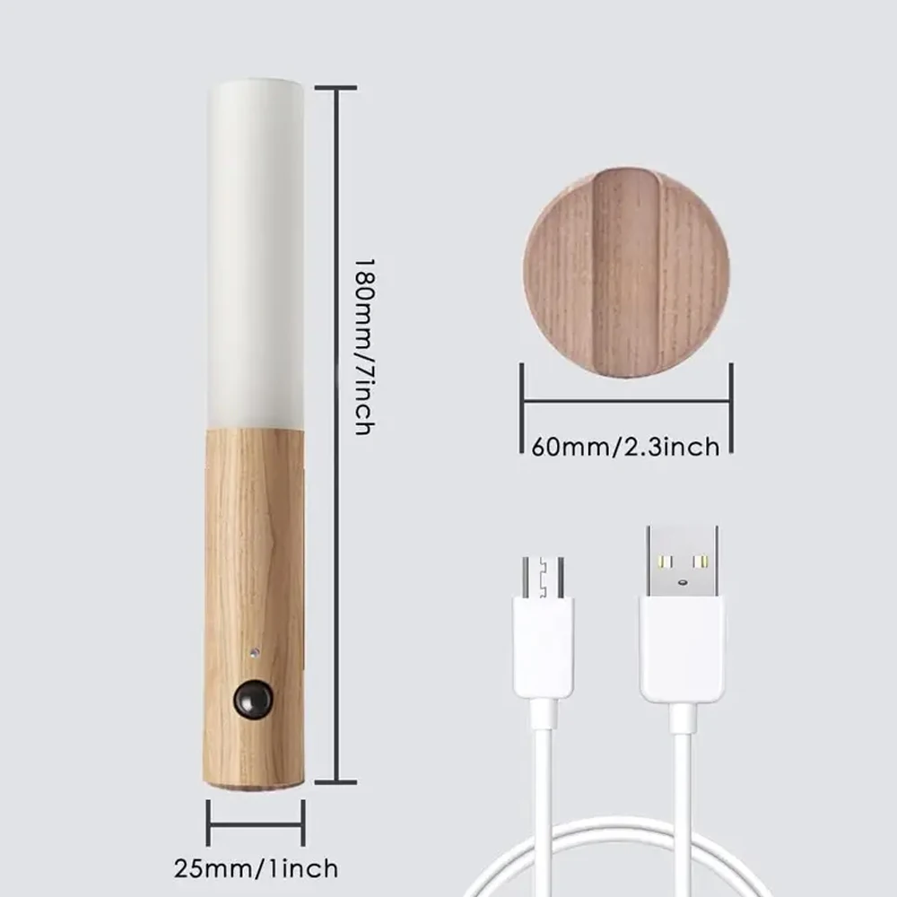 Intelligentes Induktions-Nachtlicht für den menschlichen Körper, wiederaufladbare LED-Korridor-Schrank-Wandleuchte, Haushalts-WC-Wandinduktion