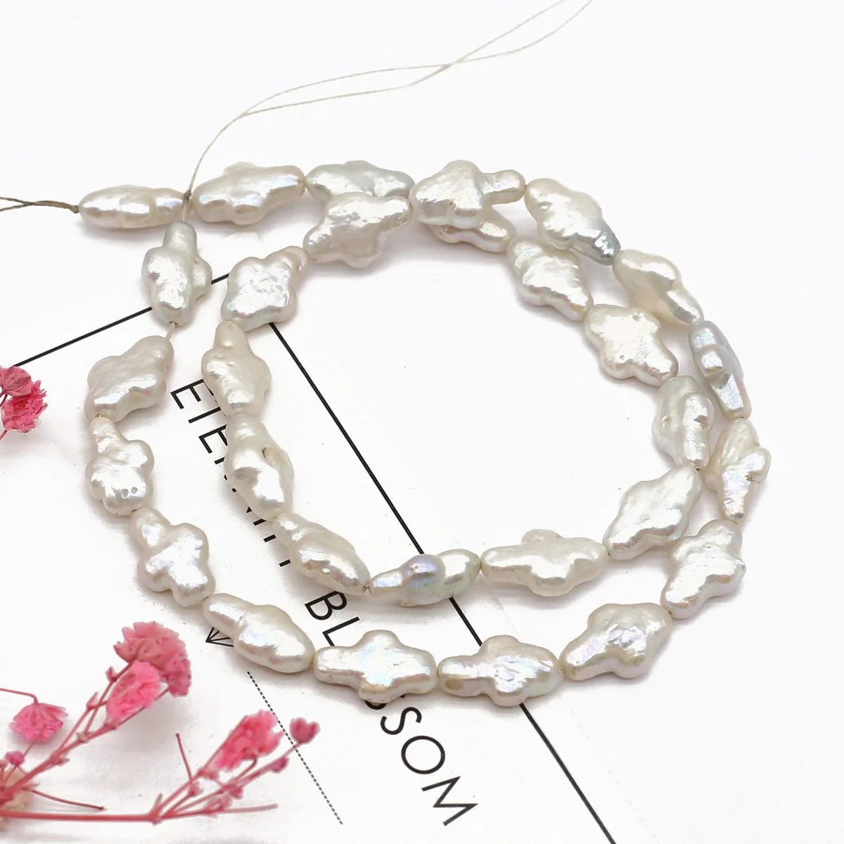 9x14mm Cross Shape Spacer Beads Natural Freshwater Pearls Beads Bead for Jewelry Making Supplies Diy Women Necklace Bracelet