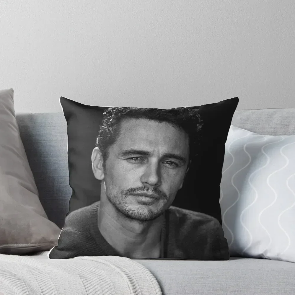 

james franco black and white photo Throw Throw Pillow Sofas Covers Pillow Case Luxury Sofa Cushions pillow