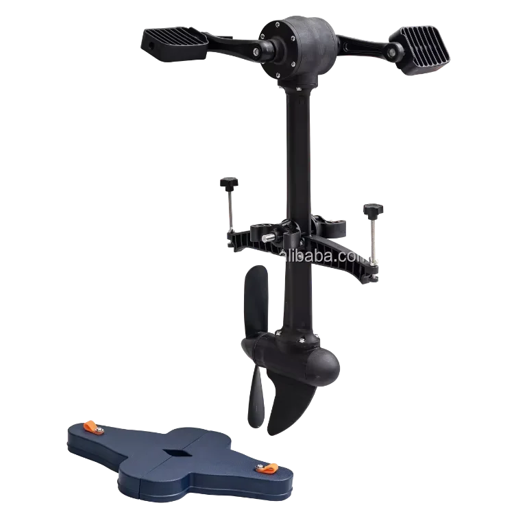 Forward/Reverse Kayak Foot Pedal - Lightweight Plastic Spiral Propeller Pedal System