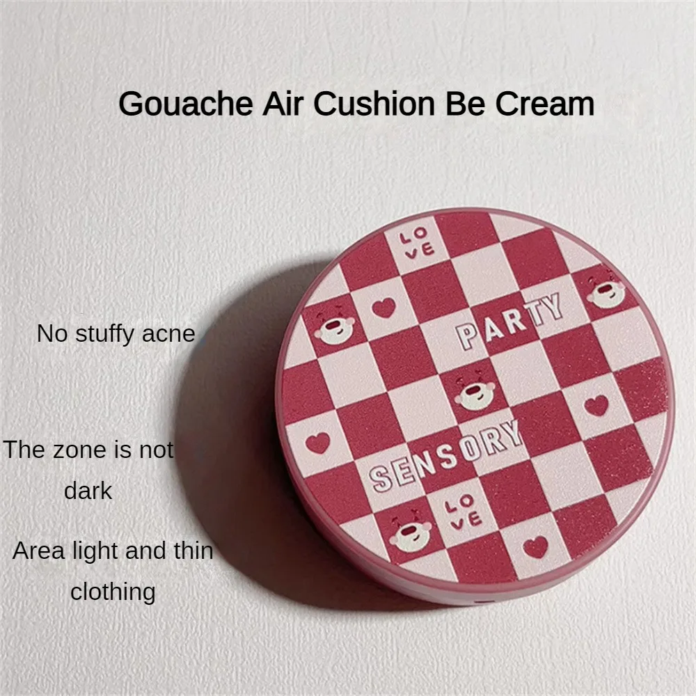 Naturalny krem BB Sensory Party Bang Gouache Air Cushion Makeup Wodoodporny, długotrwały, rozjaśniający krem BB do makijażu, kosmetyki