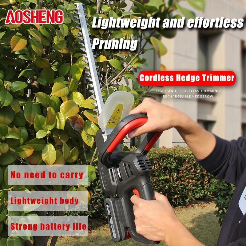 20V Lithium Battery Hedge Trimmer Garden Tools Cordless Hedge Trimmer